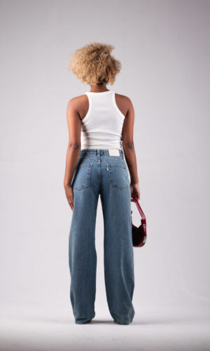 Calça Wide Jeans Fran