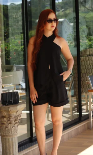 Blusa Transpassada Alfaiataria