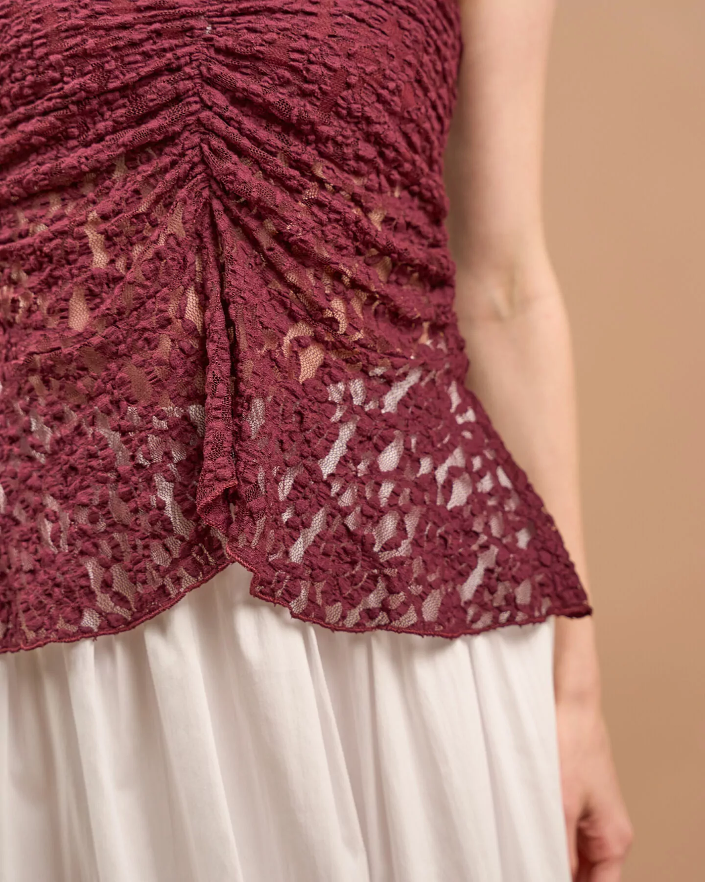 Bata Renda tomara que caia Bordo - Imagem 4