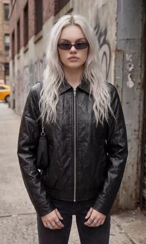 Jaqueta Aviador Couro