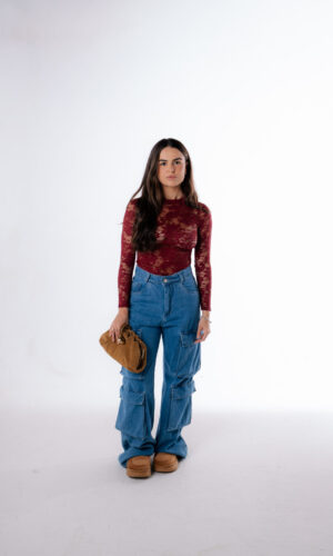 Calça Cargo Jeans