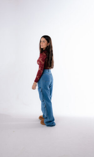 Calça Cargo Jeans