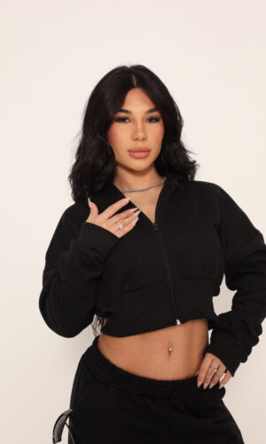 Casaco Cropped Moletom