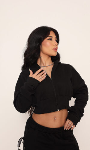Casaco Cropped Moletom