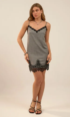 Vestido Lana Renda
