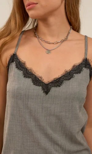 Vestido Lana Renda