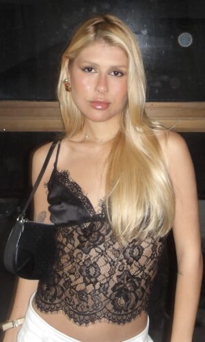 Top Bella renda branco