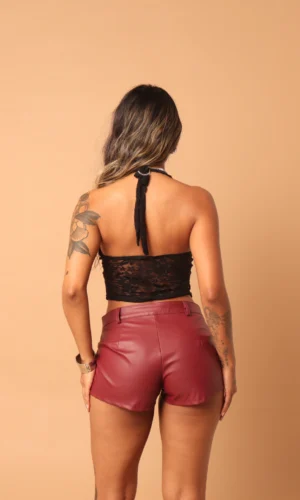 Blusa Renda Frente Única